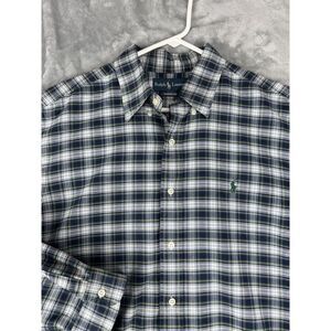 Polo Ralph Lauren‎ Custom Fit Button Down Flannel Shirt Size Large  Plaid
